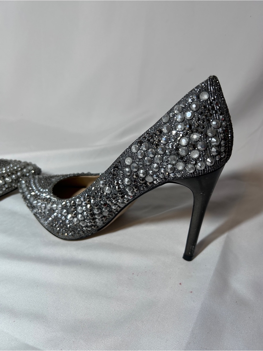 Gianni Bini Rhinestone Pointed Toe Stiletto Heels Glam Evening Pumps - Picture 9 of 14